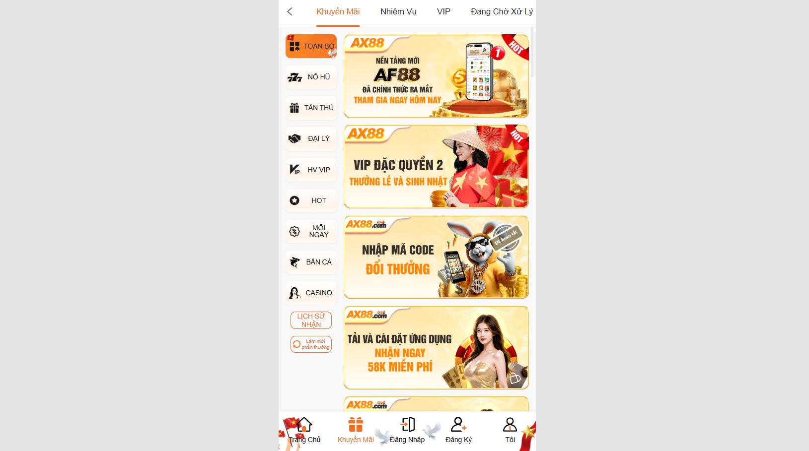 AX88 – Trang chủ nhà cái AX88 COM chính thức 2026 32 Ax88 có nhiều chương trình khuyến mãi hàng ngày, hàng tuần dành cho thành viên mới, thành viên VIP và thành viên nhiệt tình tham gia chơi